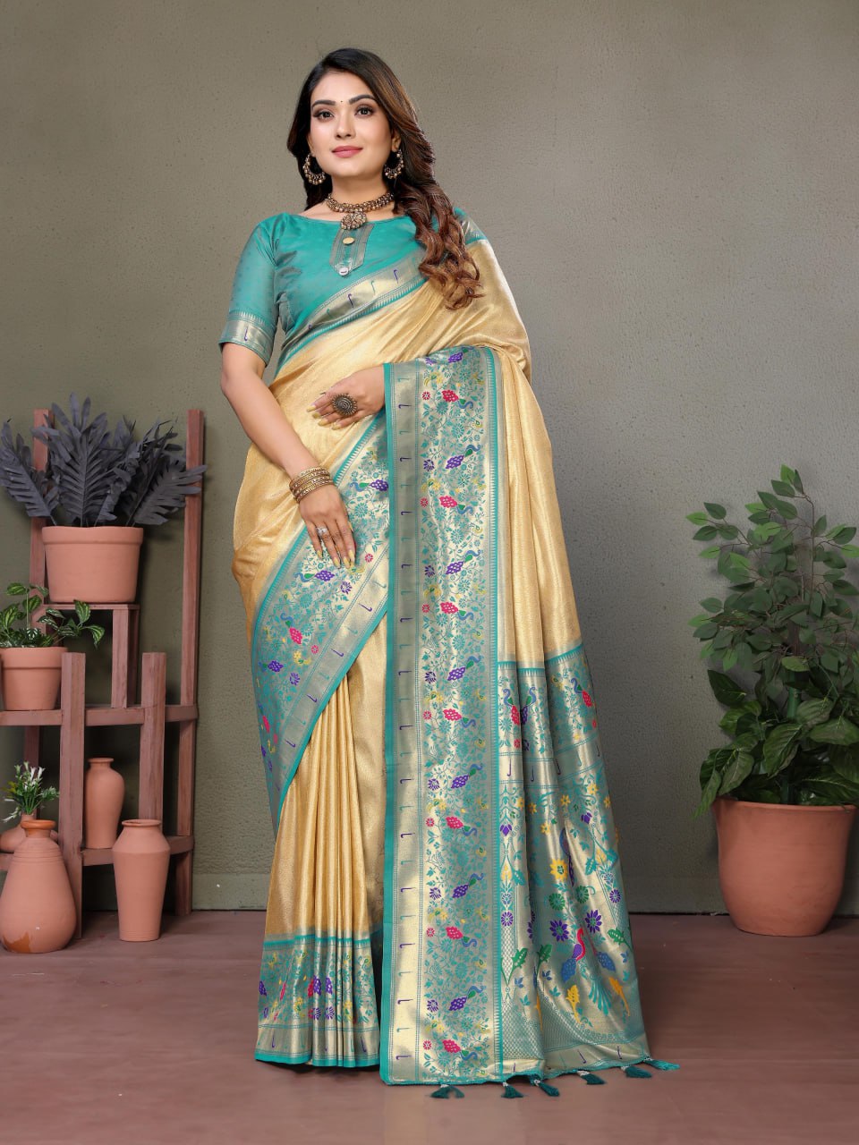 Pure Banarasi Tissue Silk Sarees