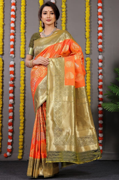 Pure silk handloom saree