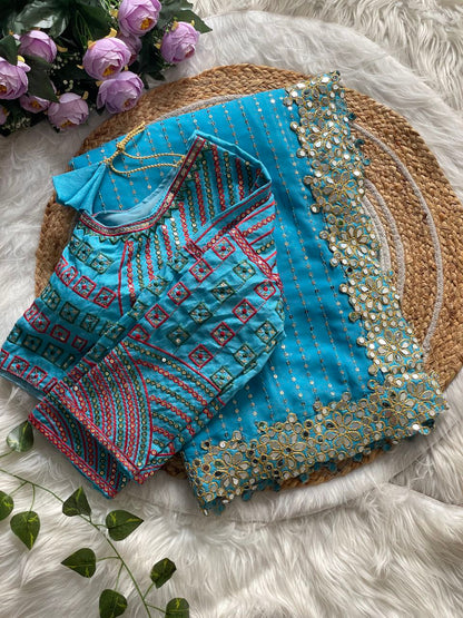 Bollywood Blockbuster Original Mirror Design Saree