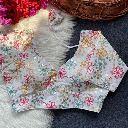 Georgette Embroidery  work Blouse