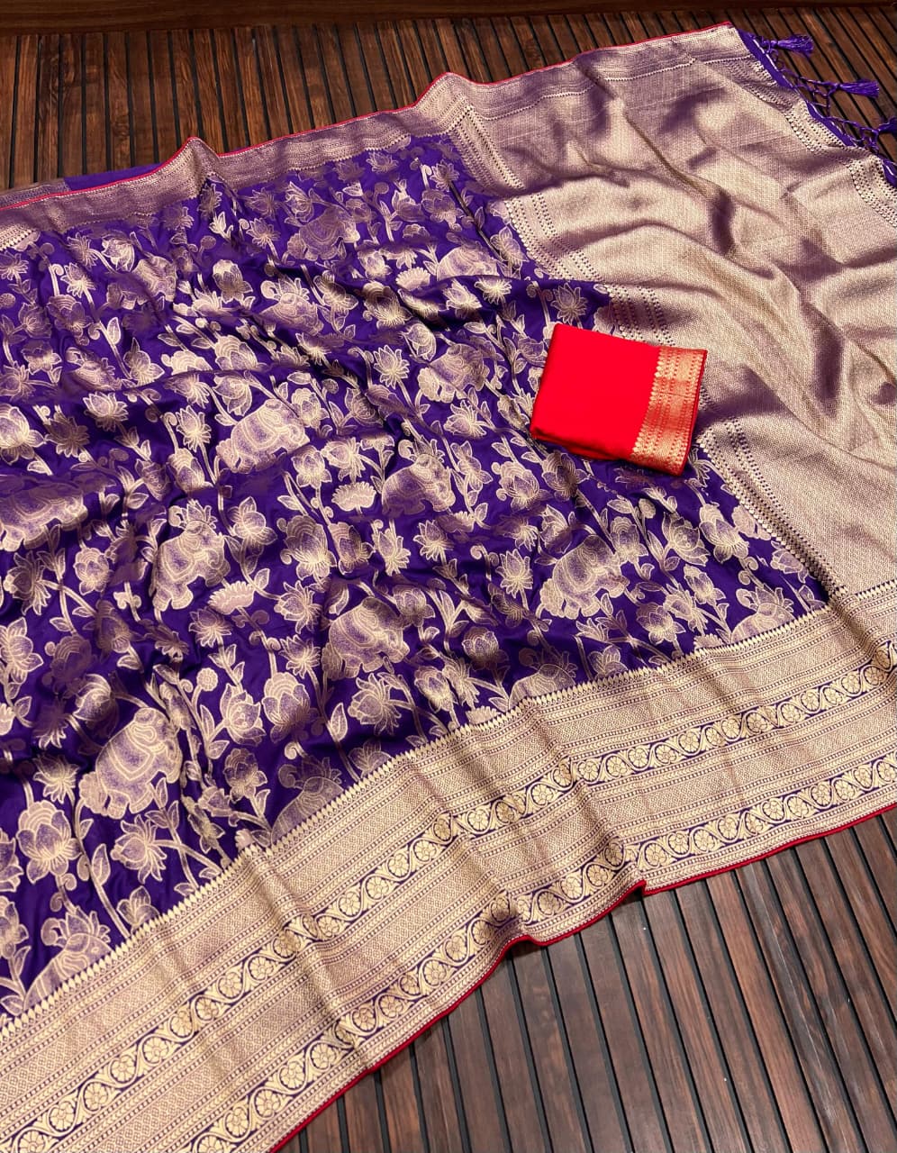 Pure Khadi Creap Georgette Saree