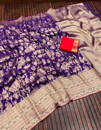 Pure Khadi Creap Georgette Saree