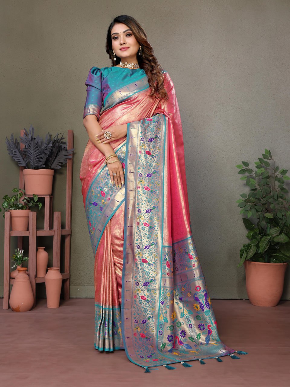 Pure Banarasi Tissue Silk Sarees