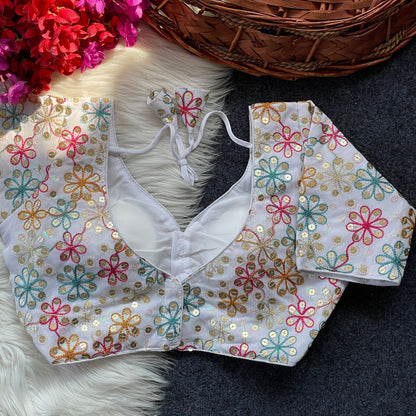 Georgette Embroidery  work Blouse