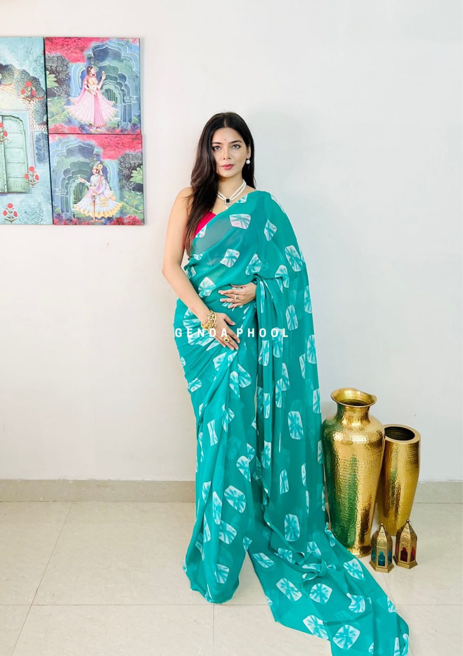 Bandhni Georgette Saree