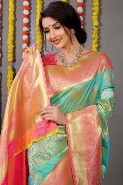 Pure silk handloom saree