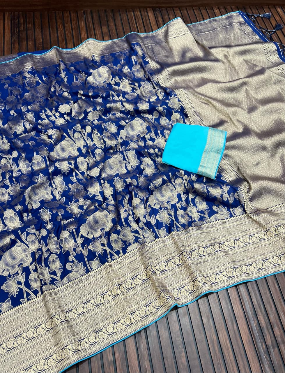 Pure Khadi Creap Georgette Saree