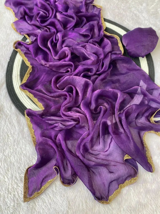 Golden Mustard Space Sillk  Saree