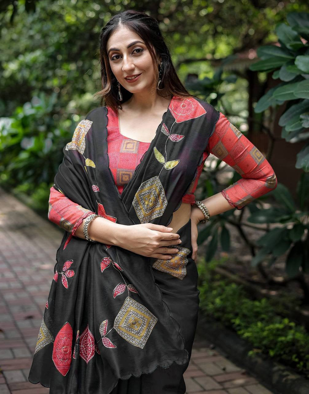 Soft Chanderi Cotton Saree with Blouse