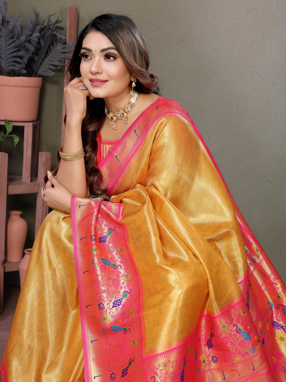 Pure Banarasi Tissue Silk Sarees