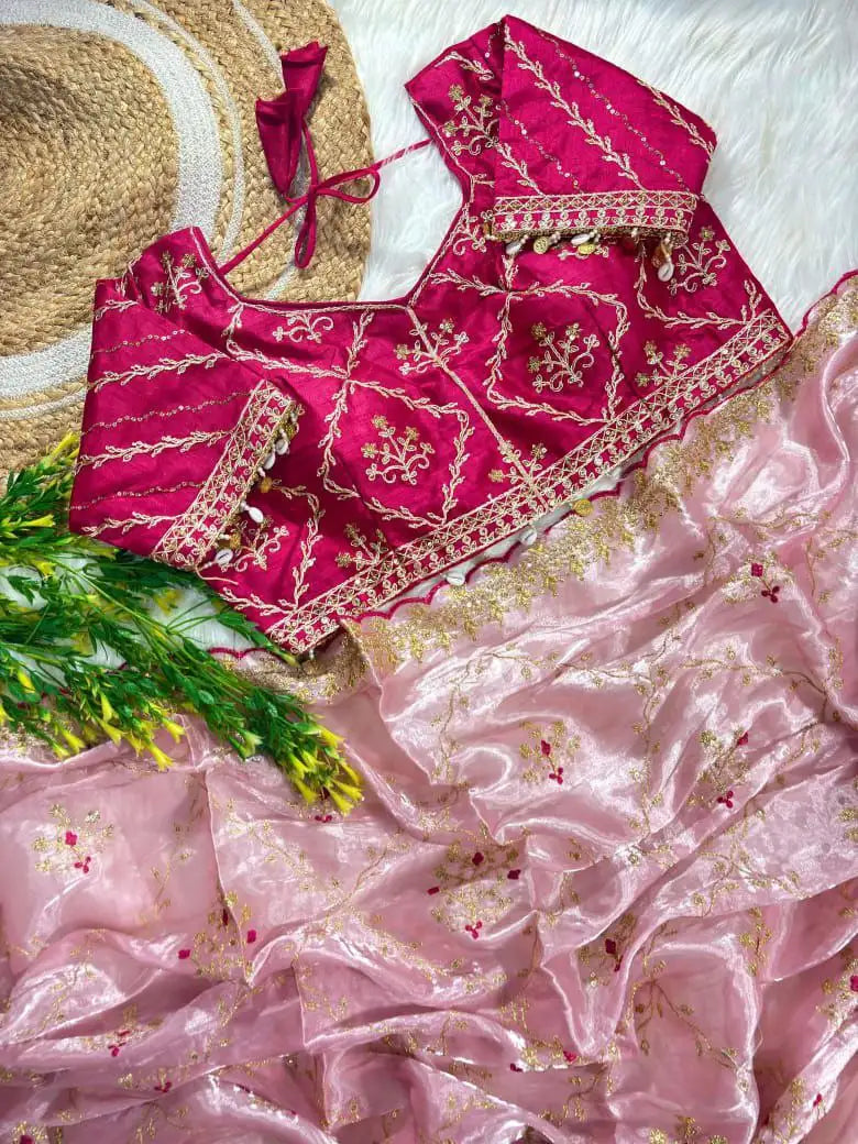 Nayara Vol. 2 Zimmy Choo Silk Saree with Embroidery & Sequence Work