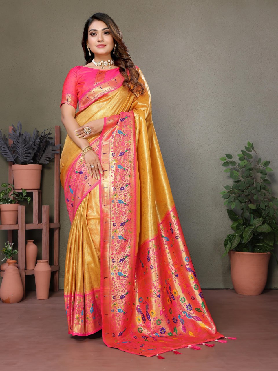 Pure Banarasi Tissue Silk Sarees