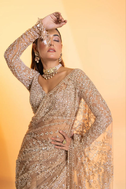 Bollywood Blockbuster Sequins Design Heavy 5mm Sequins Embroidery Work
