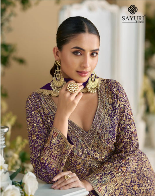 Georgette Zari & Thread Embroidery Suit