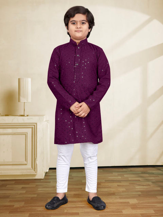Embroidery Work Kids Kurta Pajama