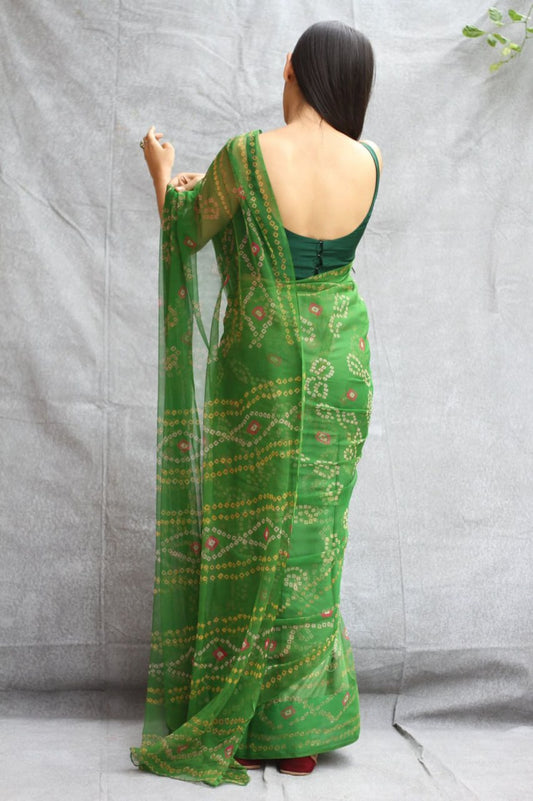 Bandhni Georgette Saree