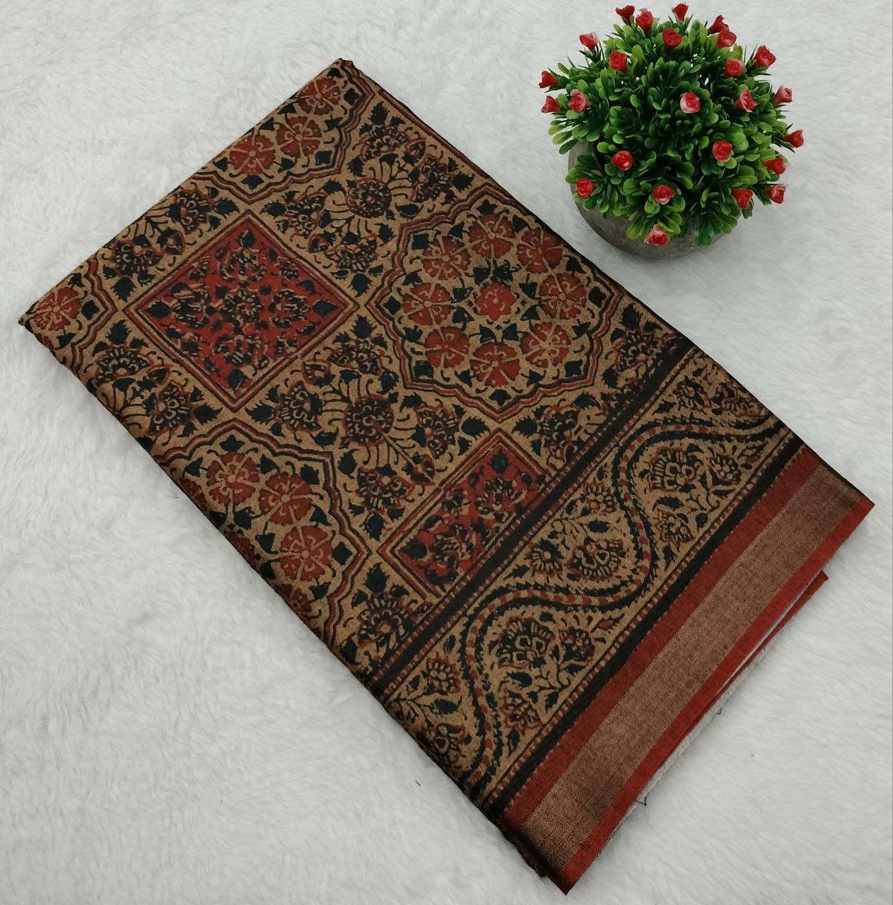 Art Silk Printed Saree