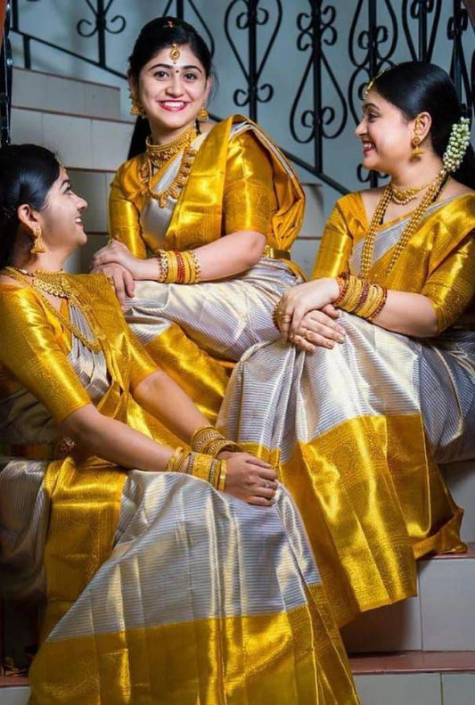 Soft Bridal Tissue Silk Saree