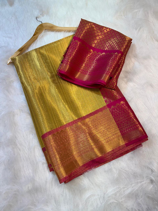 Golden Tissue Silk Saree