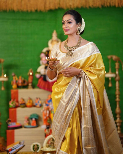 Brocade Tissue Silk Saree