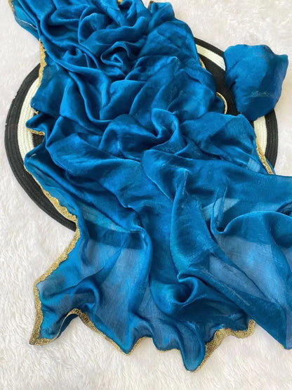 Golden Mustard Space Sillk  Saree