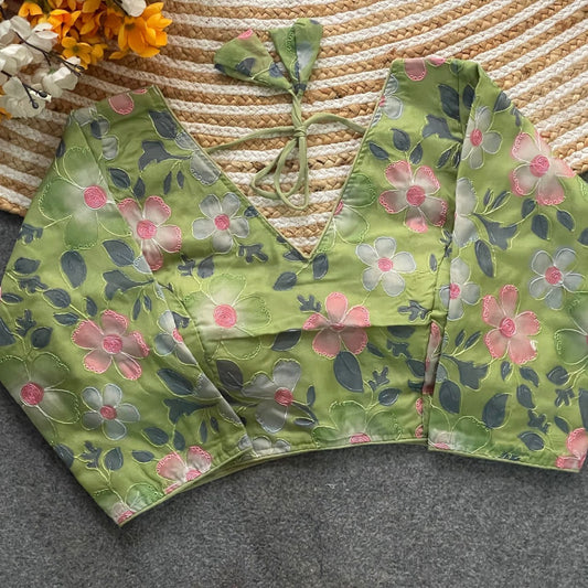 Position Print &amp; Multi Work Blouse