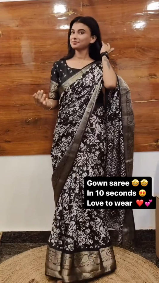 Ready To Wear Gown Saree