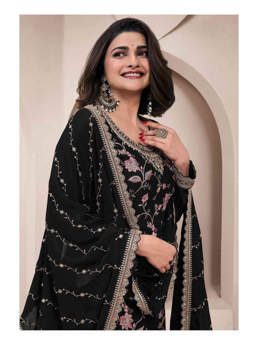Multicolor Embroidery Work Santoon Inner Suit