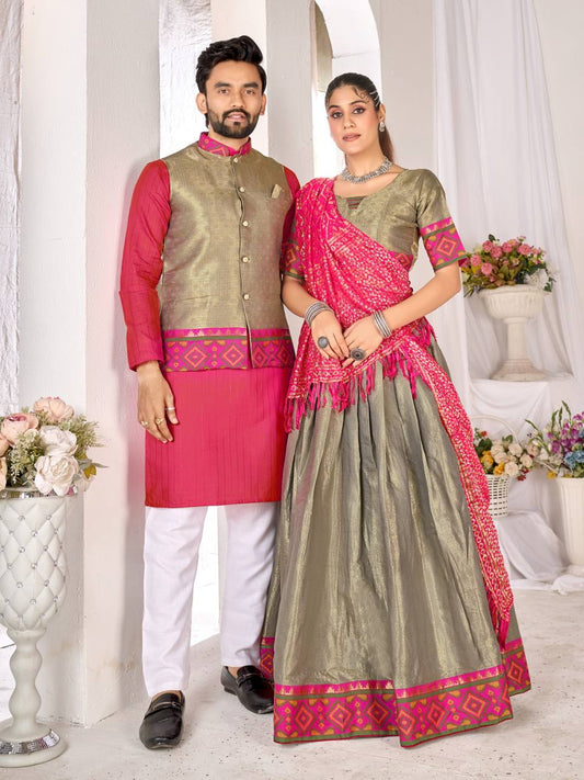 Jacquard Silk Weaving Work LEHENGA CHOLI