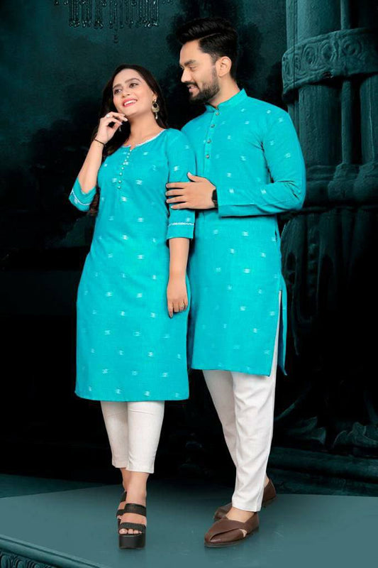 LINEN COTTON KURTA PAJAMA (Copy)