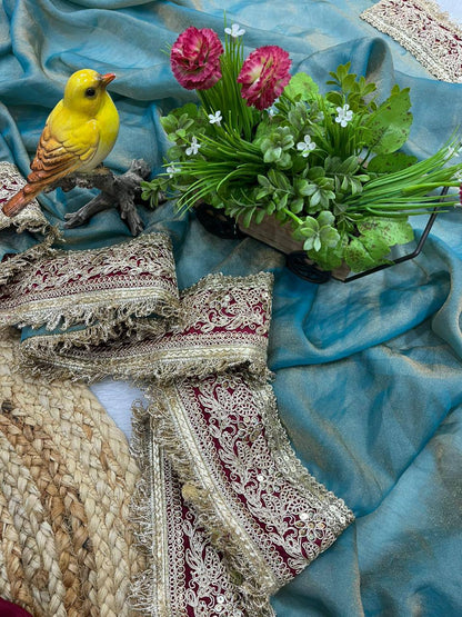 Mocha Silk Bandhej Saree