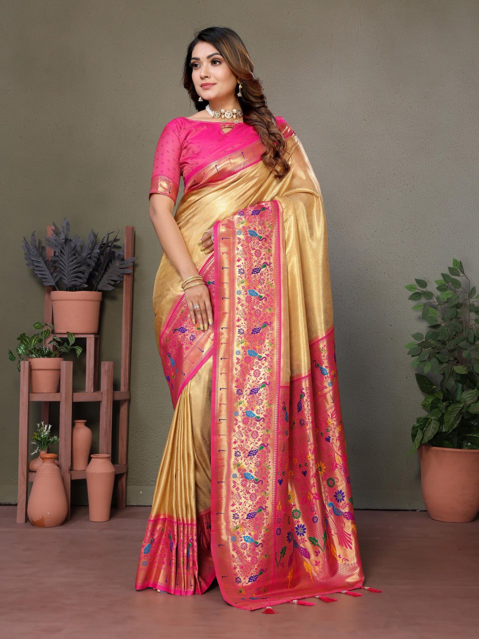 Pure Banarasi Tissue Silk Sarees
