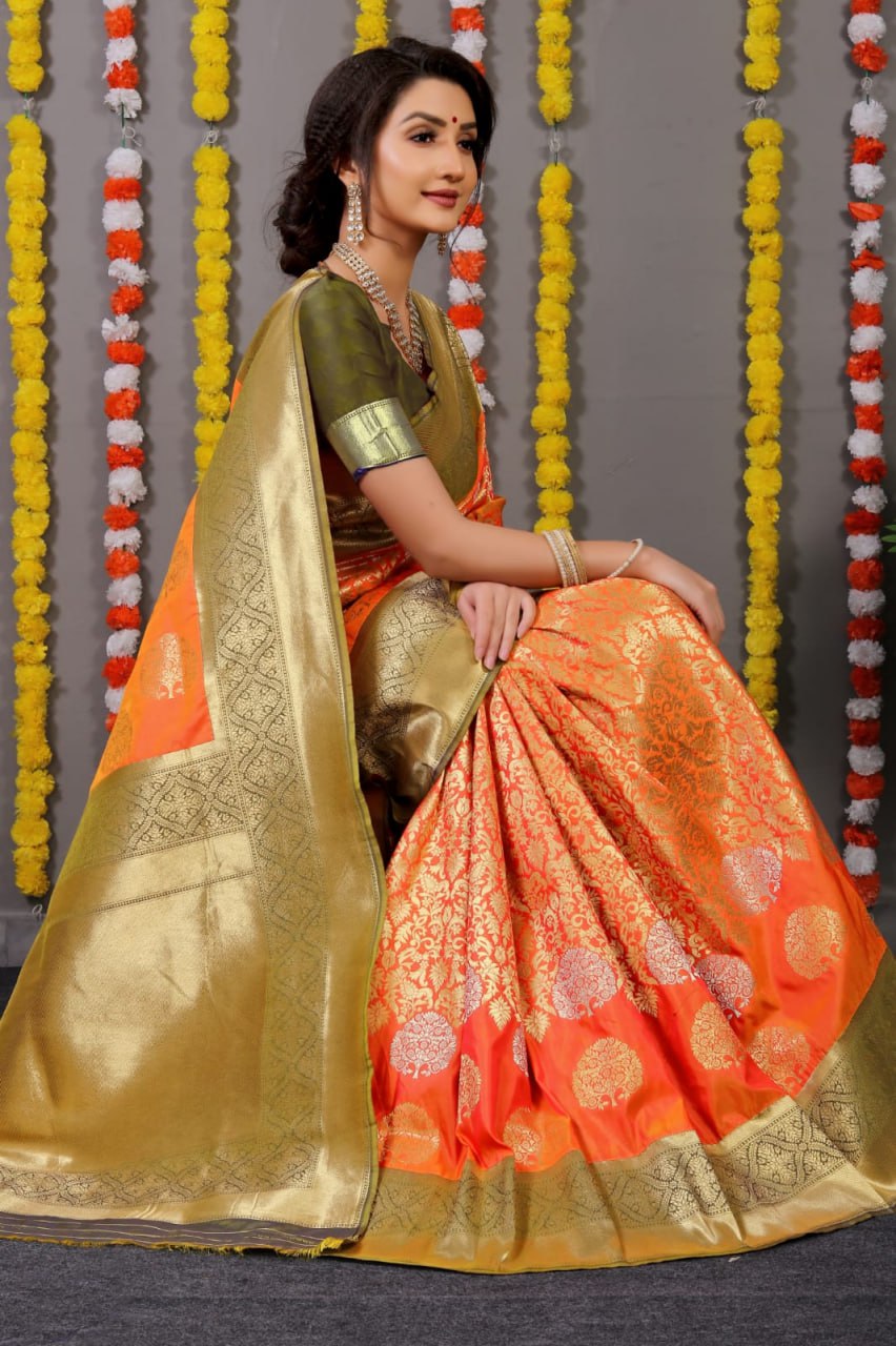 Pure silk handloom saree