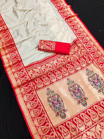 Soft And pure banarasi Paithani silk saree