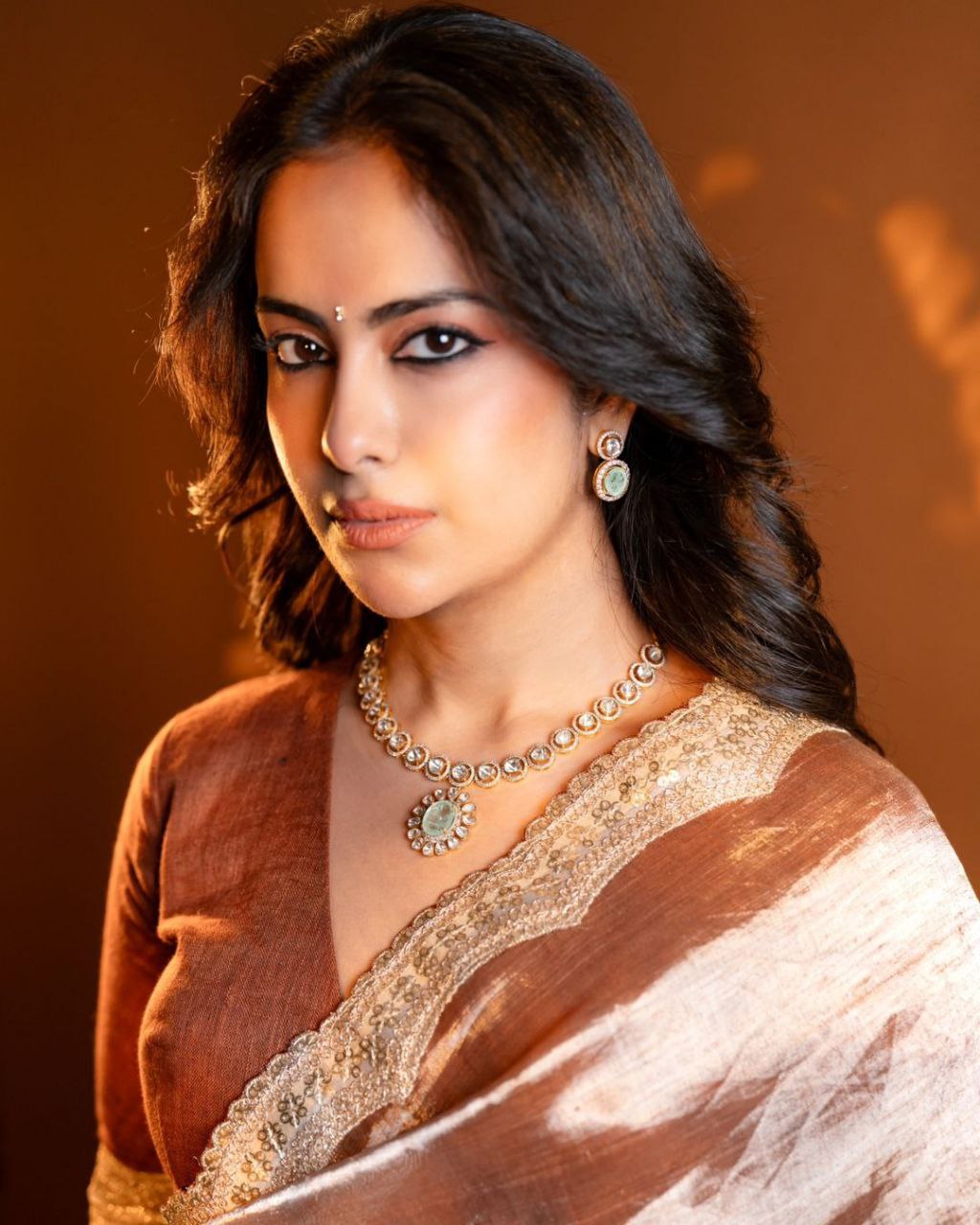 Glass Tissue Silk Saree