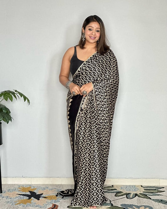 Original Japan Silk  Gajji Silk Soft and Smooth Saree