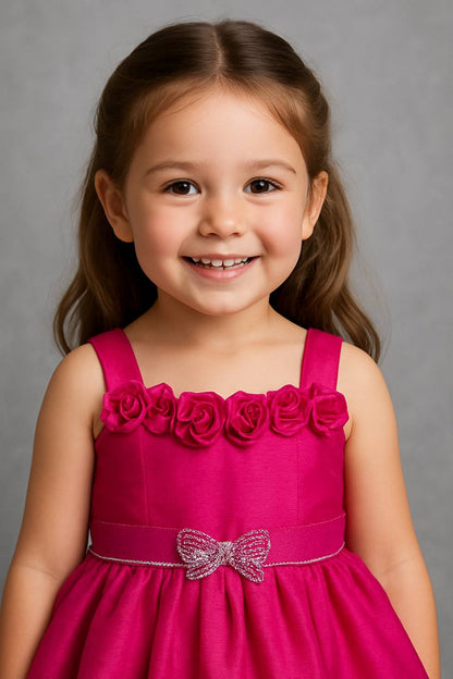 Kids Butterfly Cut Dana Diamond Panel Work Gown