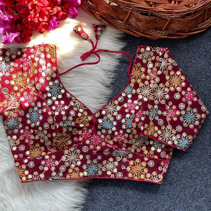 Georgette Embroidery  work Blouse