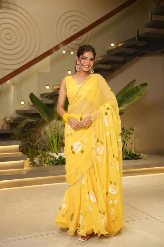 Lahenga Style  Ready To Wear  Saree