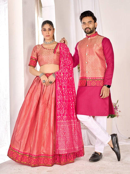 Jacquard Silk Weaving Work LEHENGA CHOLI