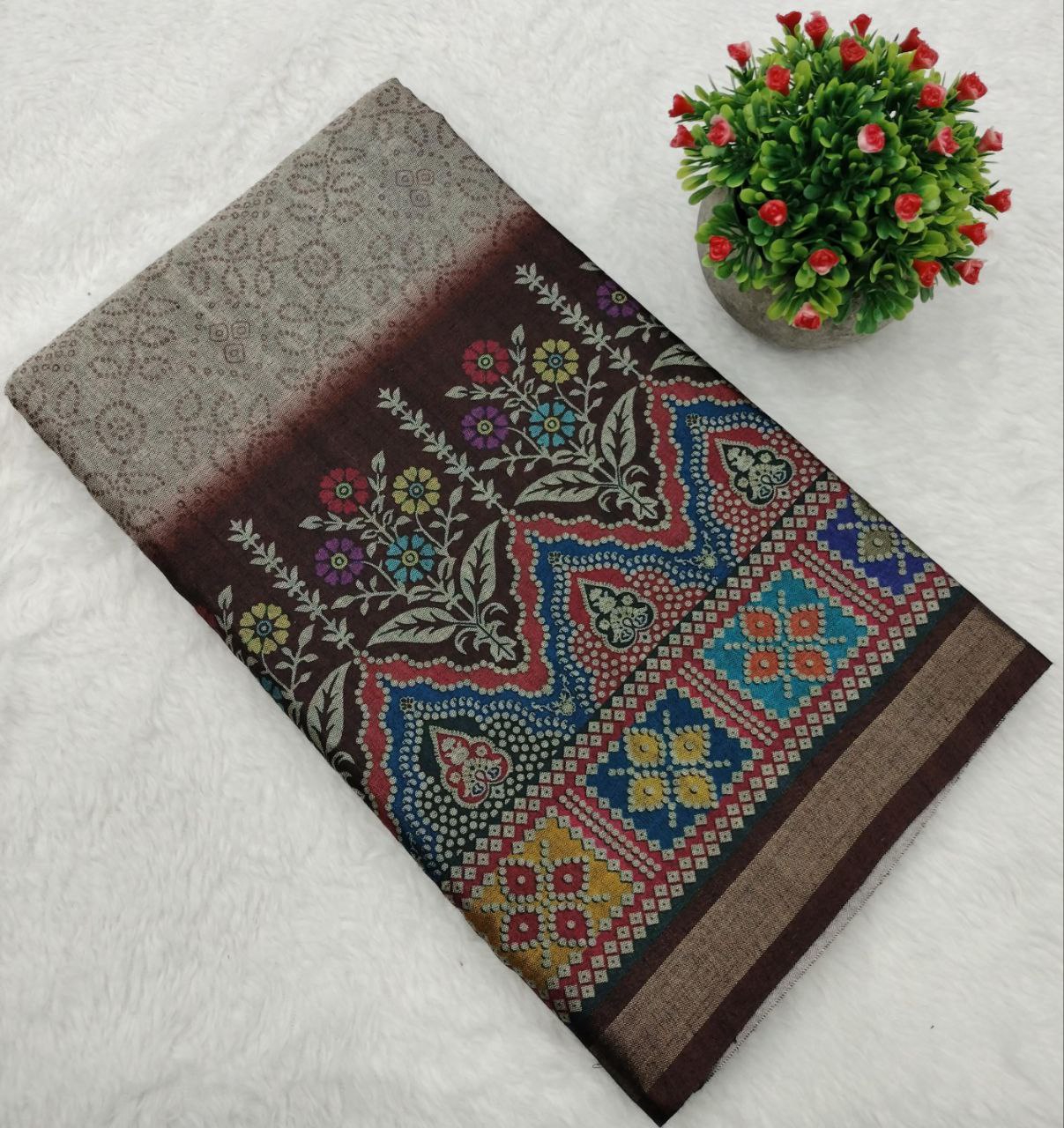 Art Silk Printed Saree