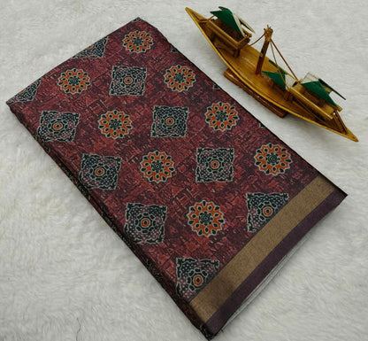 Metallic Shine  Art silk Saree