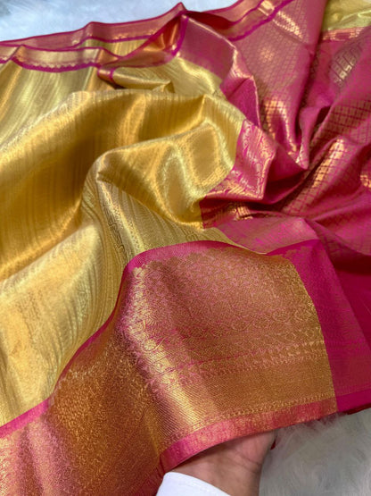 Golden Tissue Silk Saree