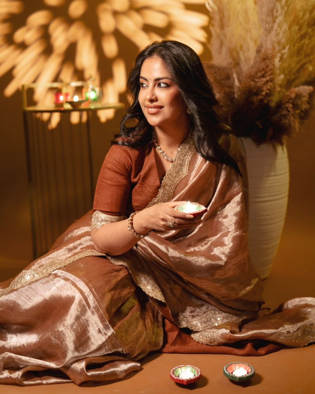 Glass Tissue Silk Saree