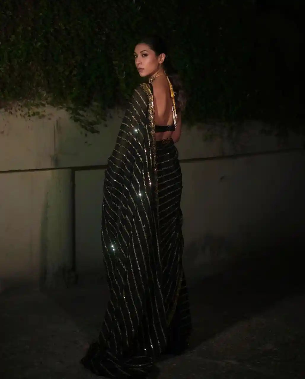 Bollywood BlockBuster Sequins Design  Saree