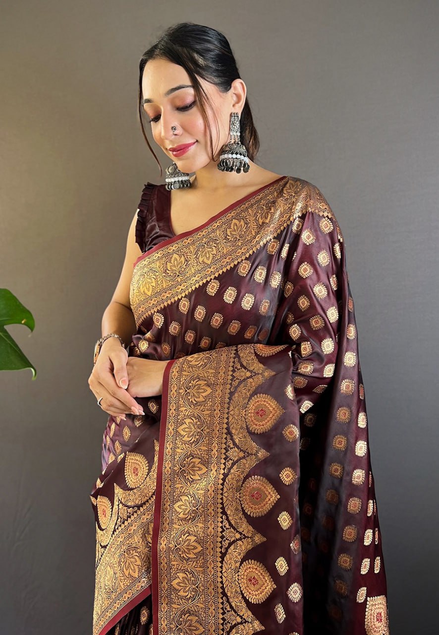 Banarasi Katan Satin Silk Saree