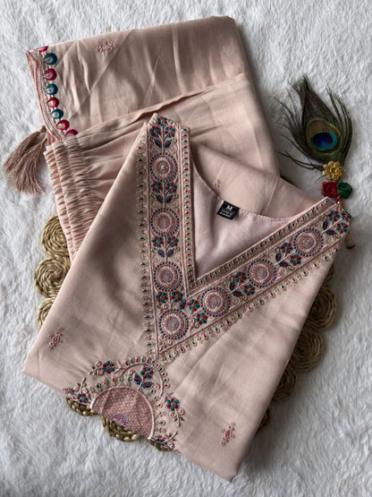 Thread Embroidery with Sequin Detailing Suits