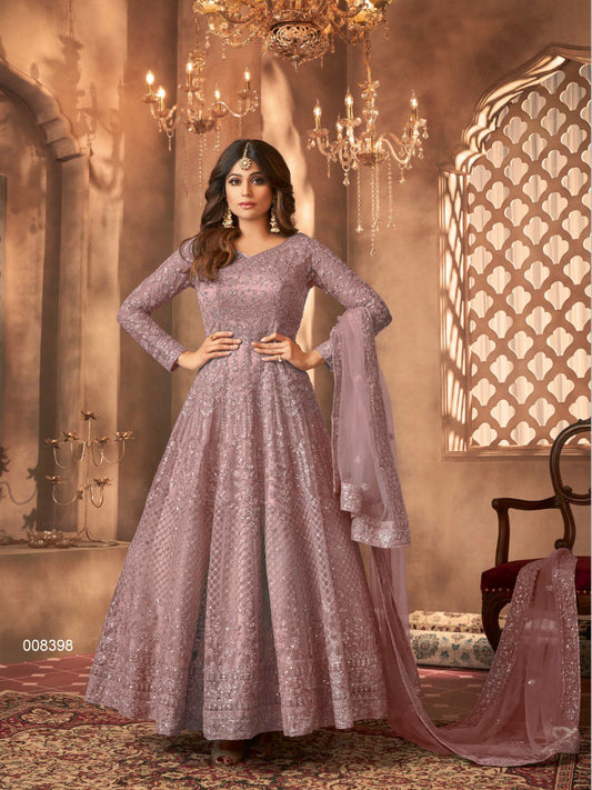 Net with Sequence Coding Embroidery  Gown