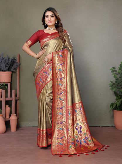Pure Banarasi Tissue Silk Sarees