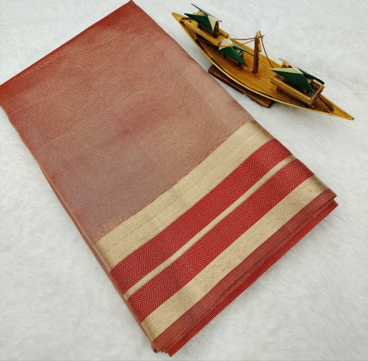 Banarasi Soft Glass Tissue Silk Saree